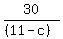 30%2F%28%2811-c%29%29