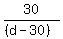 30%2F%28%28d-30%29%29