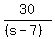 30%2F%28%28s-7%29%29