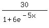 30%2F%281%2B6e%5E%28-5x%29%29