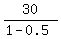 30%2F%281+-+0.5%29