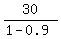 30%2F%281-0.9%29
