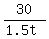 30%2F%281.5t%29