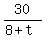 30%2F%288%2Bt%29
