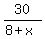 30%2F%288%2Bx%29