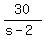 30%2F%28s-2%29