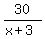 30%2F%28x%2B3%29