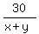 30%2F%28x%2By%29