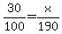 30%2F100+=+x%2F190