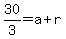 30%2F3=a%2Br