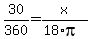 30%2F360+=+x%2F%2818%2Api%29