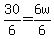 30%2F6=6w%2F6