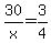 30%2Fx=3%2F4