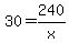 30=240%2Fx