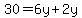 30=6y%2B2y