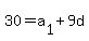 30=a%5B1%5D%2B9d