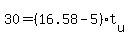 30+=+%2816.58+-+5%29%2At%5Bu%5D