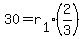 30+=+r%5B1%5D%2A%282%2F3%29