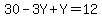 30-3Y%2BY=12