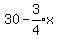30-expr%283%2F4%29x