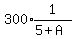 300%2Aexpr%281%2F%285%2BA%29%29