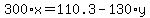 300%2Ax+=+110.3+-+130%2Ay