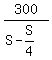 300%2F%28S+-+S%2F4%29