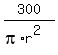 300%2F%28pi%2Ar%5E2%29
