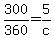 300%2F360=5%2Fc