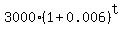 3000%2A%281%2B0.006%29%5Et