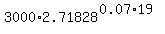 3000%2A2.71828%5E%280.07%2A19%29