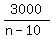 3000%2F%28n-10%29