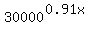 30000%5E%280.91x%29