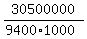 30500000%2F%289400%2A1000%29