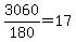 3060%2F180+=+17