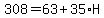 308=63%2B35%2AH