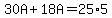 30A%2B18A=25%2A5