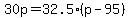 30p+=+32.5%28p+-+95%29