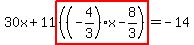 30x%2B11highlight%28%28%28-4%2F3%29x-8%2F3%29%29=-14