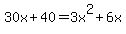 30x%2B40+=+3x%5E2%2B6x