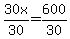 30x%2F30=600%2F30