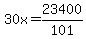 30x=23400%2F101