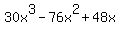 30x%5E3-76x%5E2%2B48x