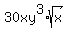 30xy%5E3%2Asqrt%28x%29
