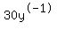 30y%5E-1
