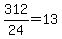 312%2F24=13