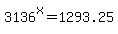 3136%5Ex=1293.25