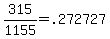 315%2F1155=.272727