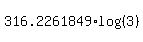 316.2261849%2Alog%28%283%29%29