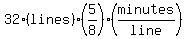32%28lines%29%285%2F8%29%28minutes%2Fline%29